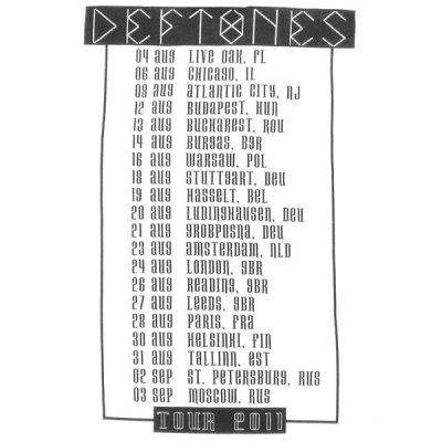 画像3: Deftones デフトーンズ Half Moon 2011 Tour Tシャツ