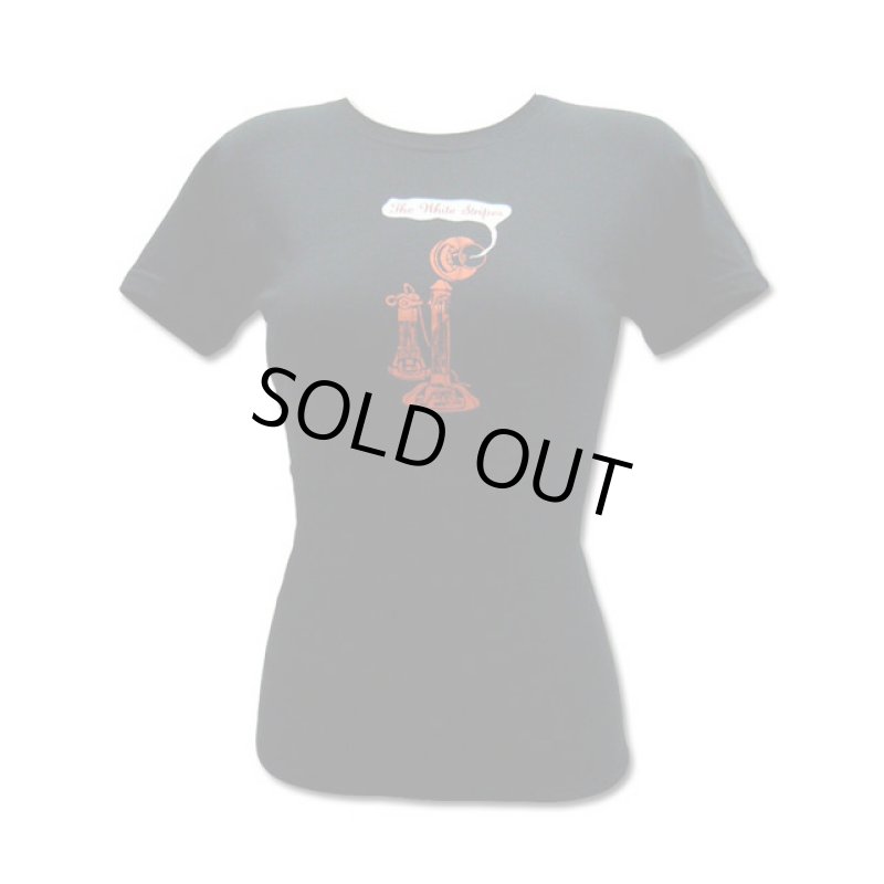 White Stripes ホワイト・ストライプス Telephone Tシャツ (Girl's M