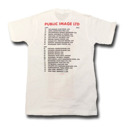 画像2: PiL Public Image Ltd バンドTシャツ Spring 2010 Tour