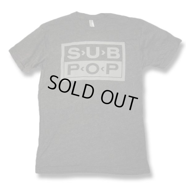 画像1: Sub Pop Records サブポップ Light Gray Logo Tシャツ (1)