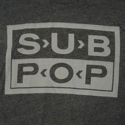 画像1: Sub Pop Records サブポップ Light Gray Logo Tシャツ