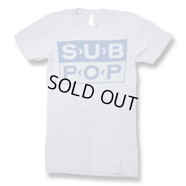 画像1: Sub Pop Records サブポップ Monochrome Blue Tシャツ (1)