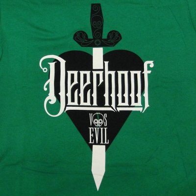 画像1: Deerhoof ディアフーフ - Deerhoof vs. Evil Tシャツ (XSサイズ)＜セール特価商品＞