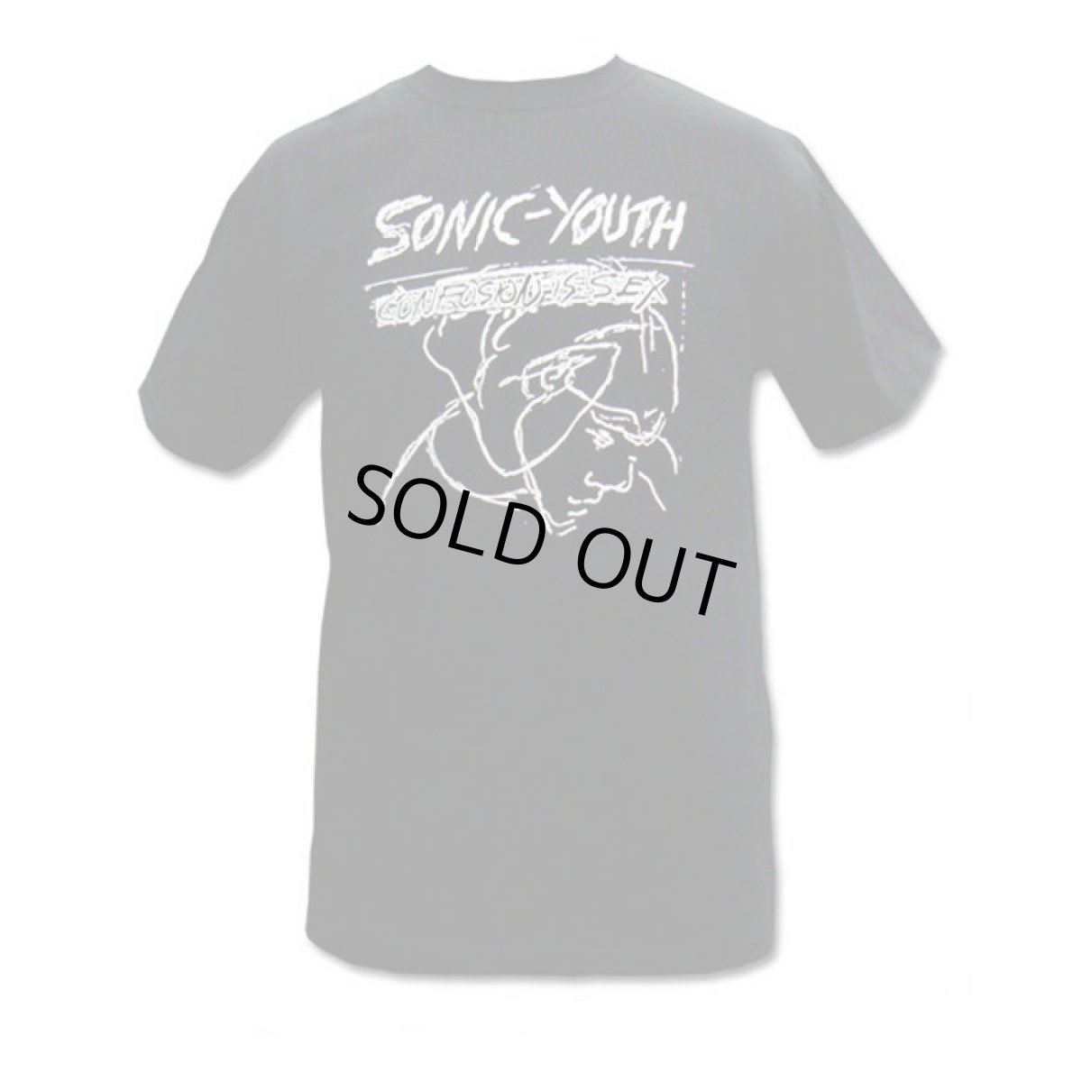 画像1: Sonic Youth ソニック・ユース Black Confusion Tシャツ (1)