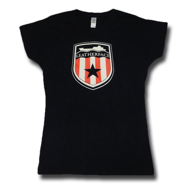 画像1: Leatherface レザーフェイス Shield Logo Tシャツ (Girl's Mサイズ)＜セール特価商品＞ (1)