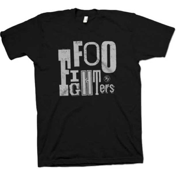 画像1: Foo Fighters フー・ファイターズ Random Letters Logo Tシャツ (1)