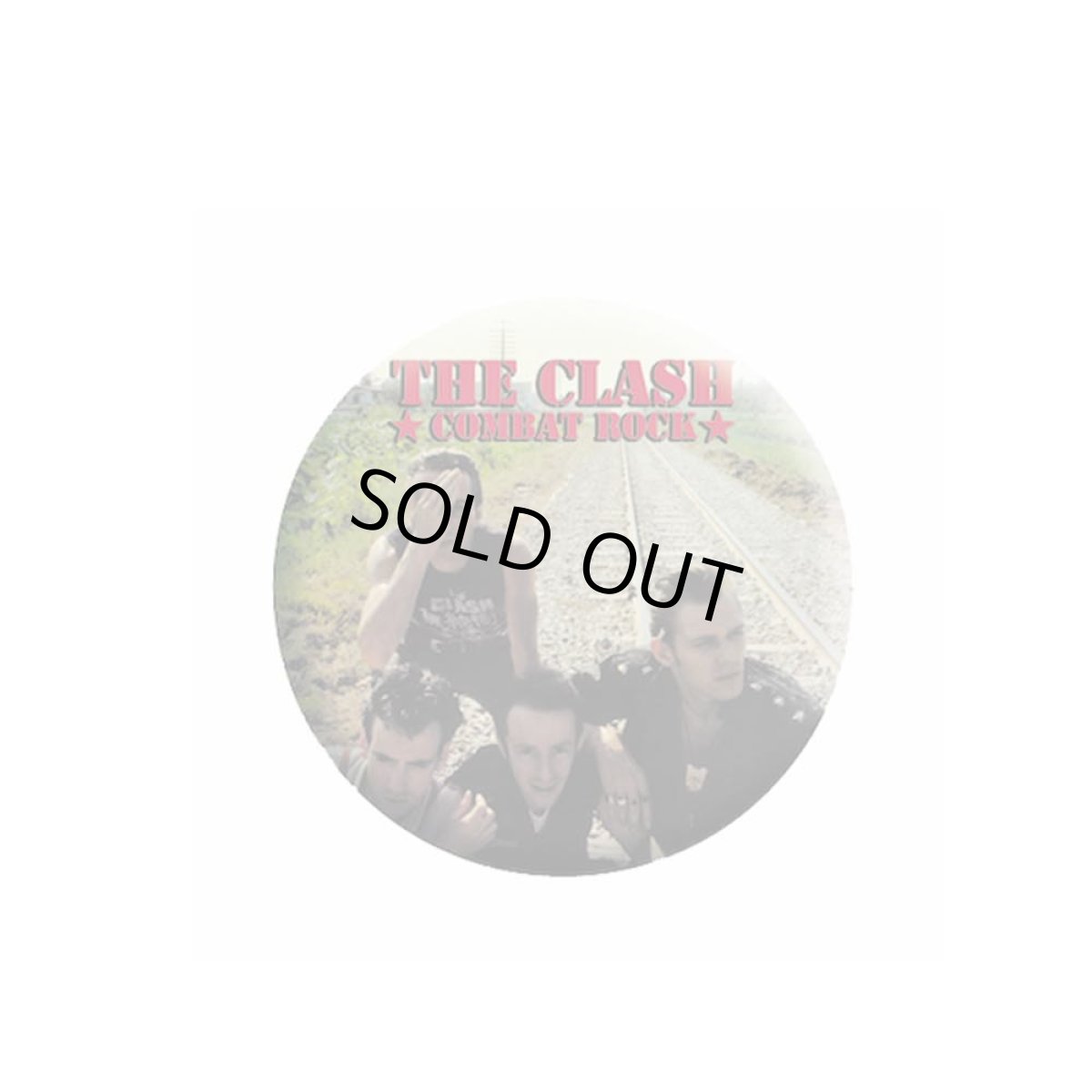 画像1: The Clash 缶バッジ ザ・クラッシュ Combat Rock (1)