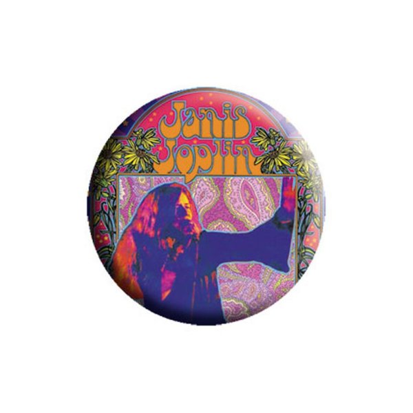 画像1: Janis Joplin 缶バッジ ジャニス・ジョプリン Poster (1)