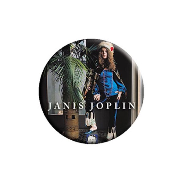 画像1: Janis Joplin 缶バッジ ジャニス・ジョプリン Palm (1)
