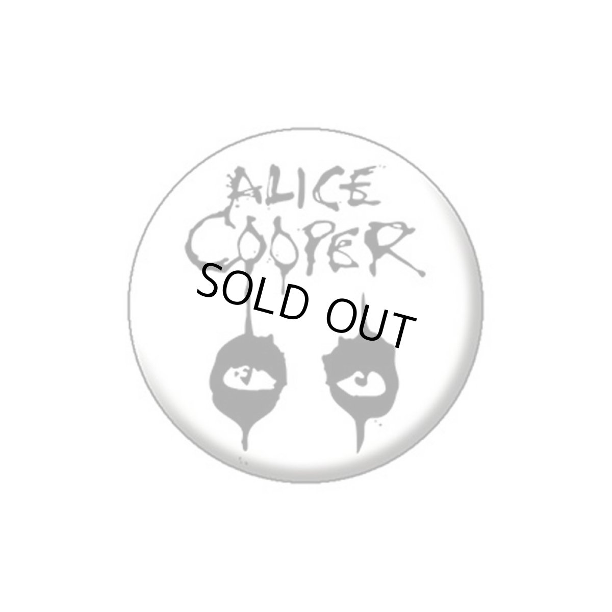 画像1: Alice Cooper 缶バッジ アリス・クーパー Eyes (1)