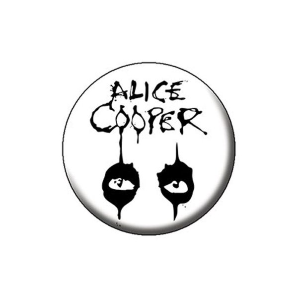 画像1: Alice Cooper 缶バッジ アリス・クーパー Eyes (1)
