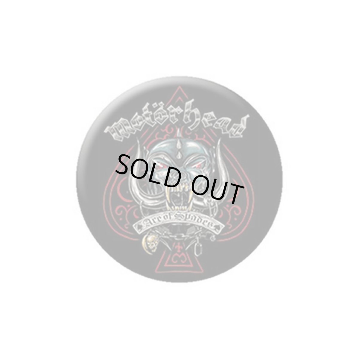 画像1: Motorhead 缶バッジ モーターヘッド Metallic Ace Of Spades (1)