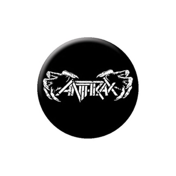 画像1: Anthrax 缶バッジ アンスラックス Death Hands (1)