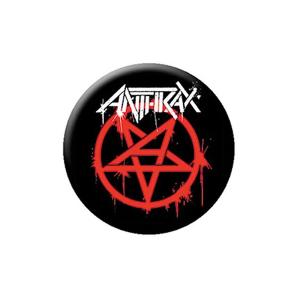 画像1: Anthrax 缶バッジ アンスラックス Masters Logo (1)