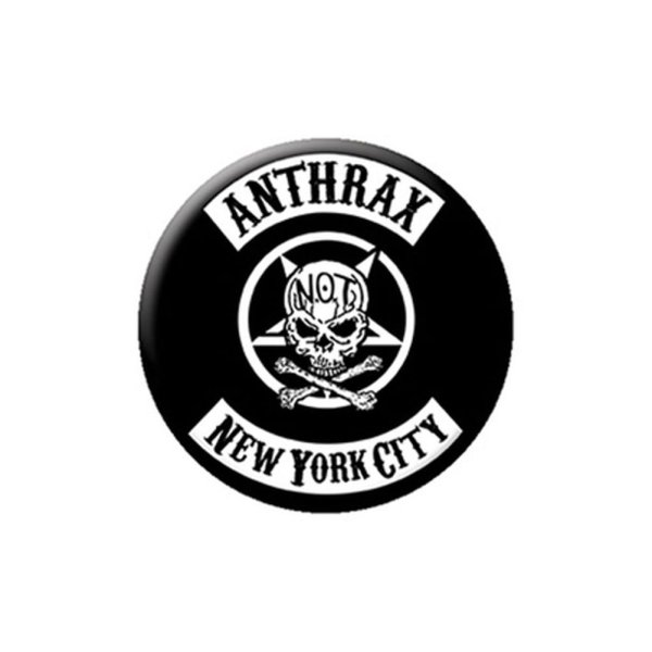 画像1: Anthrax 缶バッジ アンスラックス NYC (1)