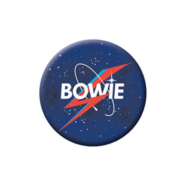 画像1: David Bowie 缶バッジ デヴィッド・ボウイ NASA Bolt (1)