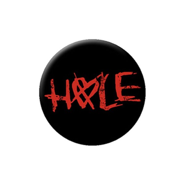 画像1: Hole 缶バッジ ホール Red Logo (1)