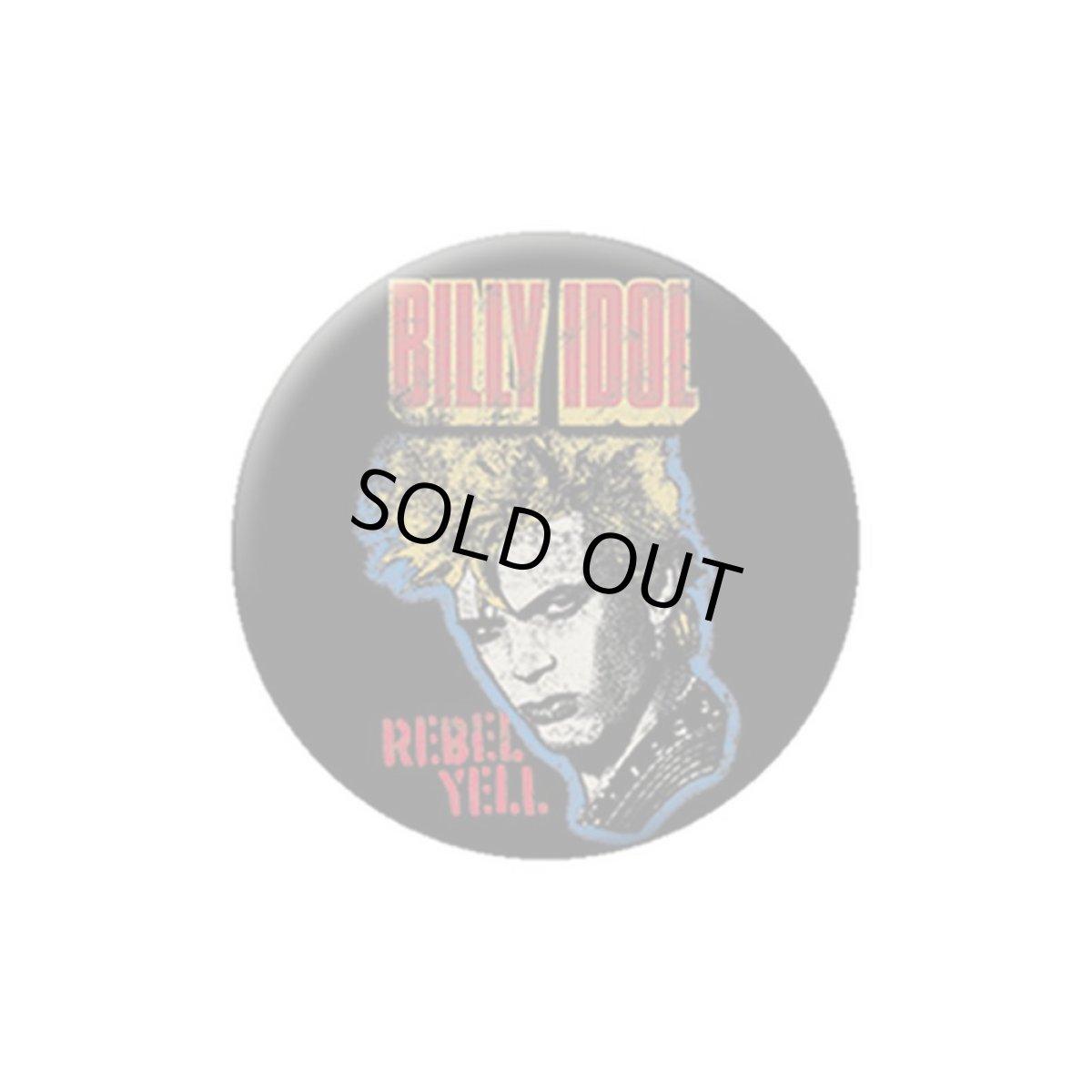 画像1: Billy Idol 缶バッジ ビリー・アイドル Rebel Yell (1)
