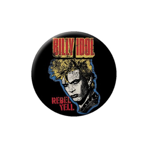 画像1: Billy Idol 缶バッジ ビリー・アイドル Rebel Yell (1)