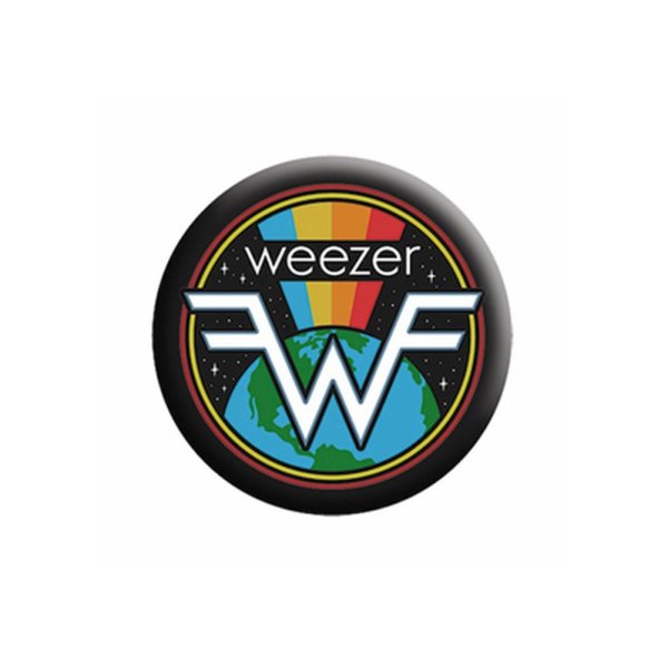 画像1: Weezer 缶バッジ ウィーザー Earth Rainbow (1)