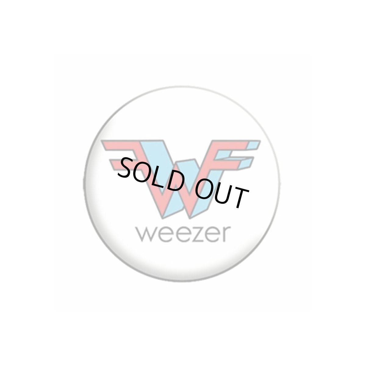 画像1: Weezer 缶バッジ ウィーザー W Logo (1)