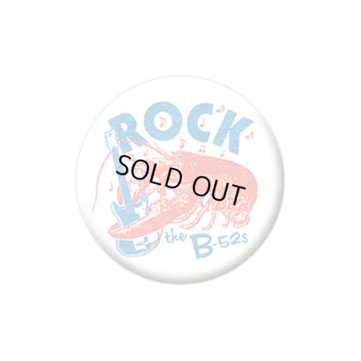 画像1: B-52's 缶バッジ ビー・フィフティートゥーズ Rock Lobster (1)