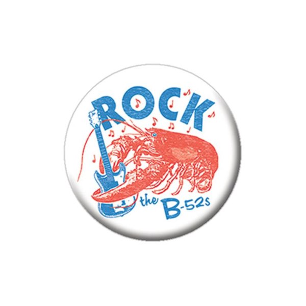 画像1: B-52's 缶バッジ ビー・フィフティートゥーズ Rock Lobster (1)