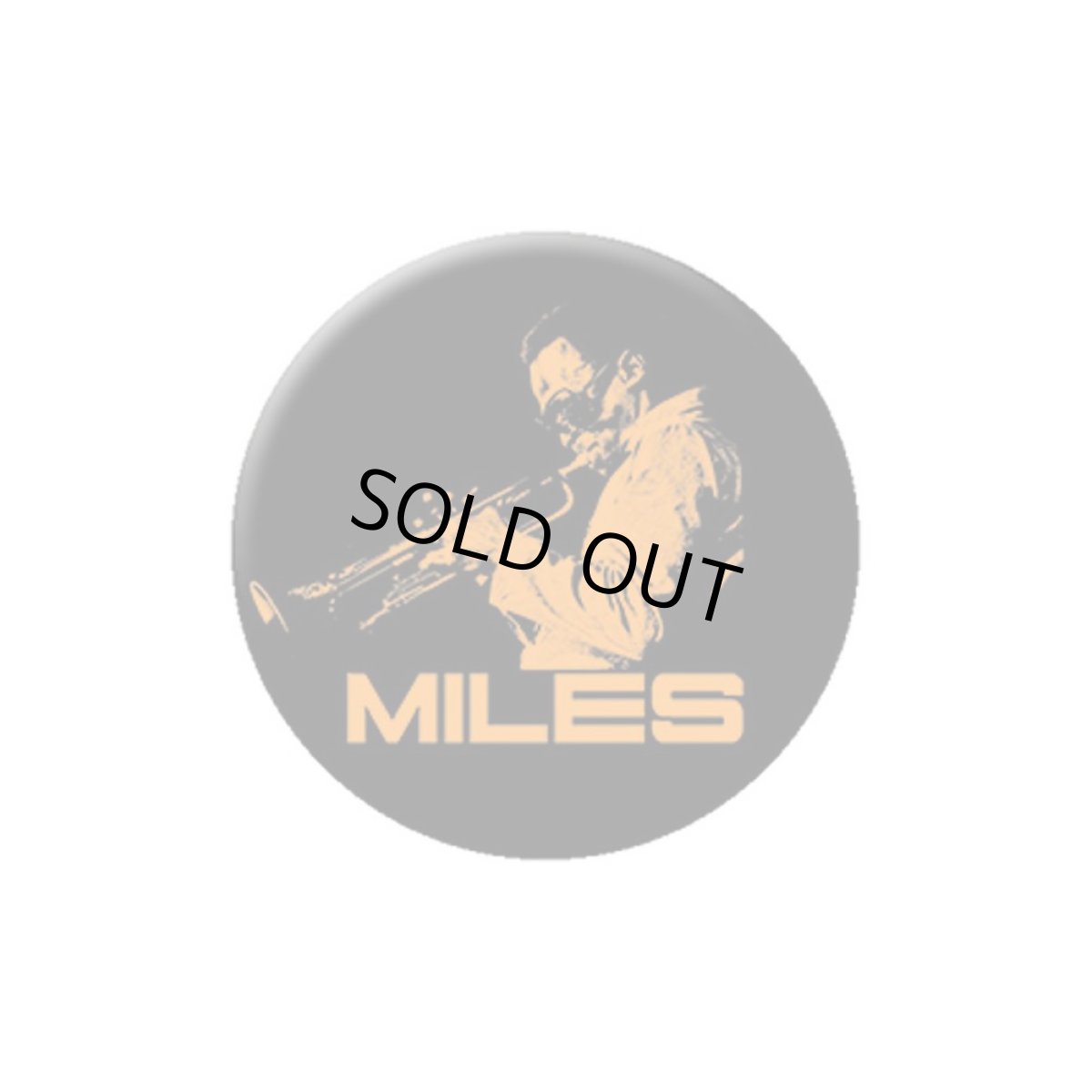 画像1: Miles Davis 缶バッジ マイルス・デイヴィス Orange (1)