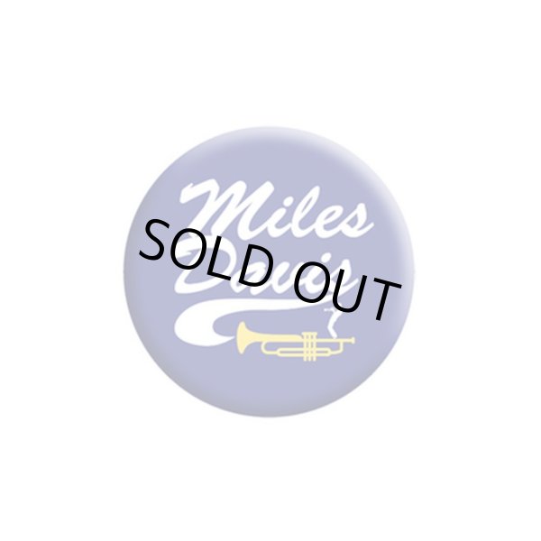 画像1: Miles Davis 缶バッジ マイルス・デイヴィス Logo (1)