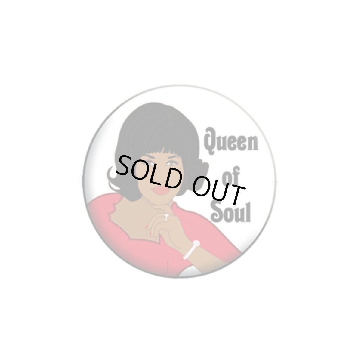 画像1: Aretha Franklin 缶バッジ アレサ・フランクリン Queen Of Soul (1)