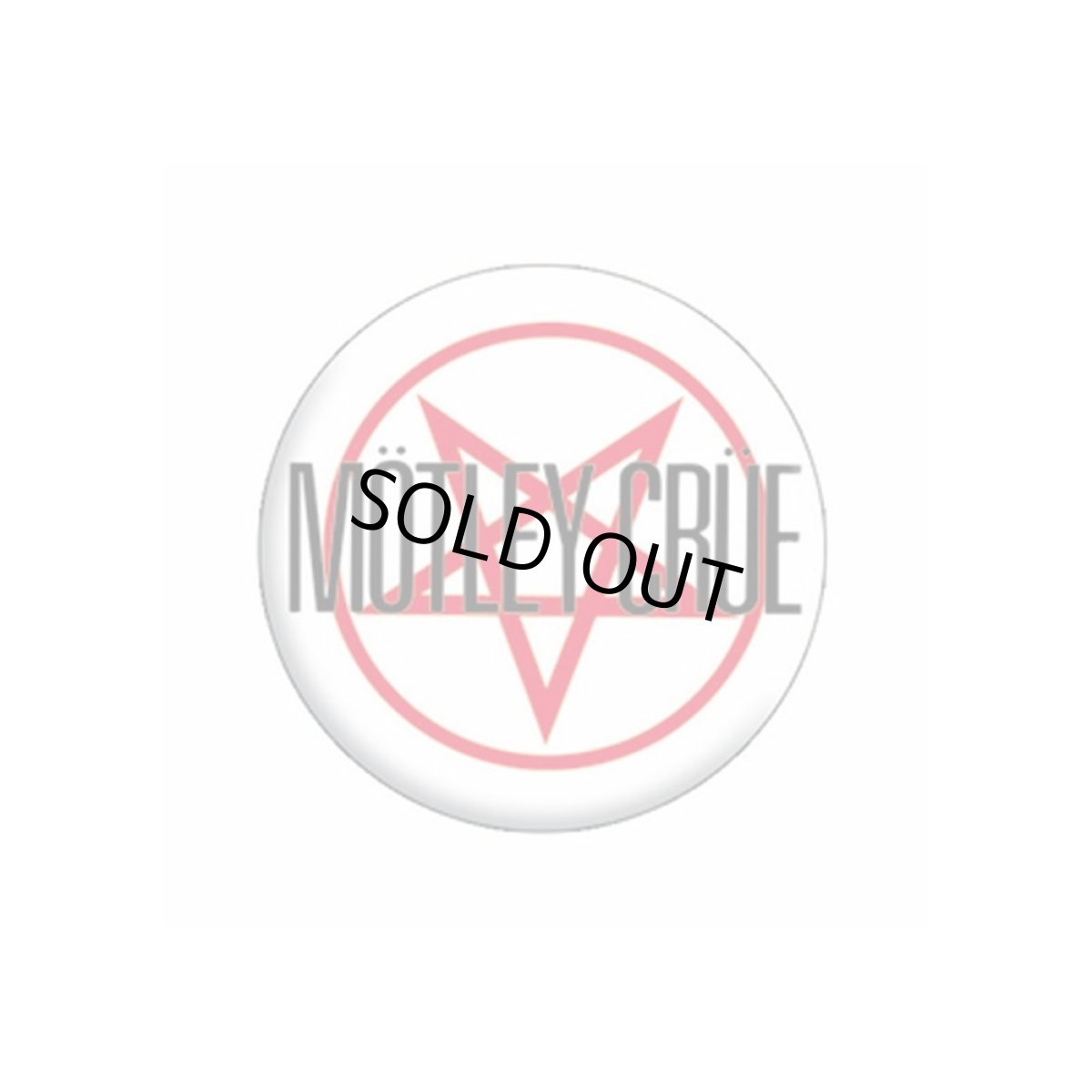画像1: Motley Crue 缶バッジ モトリー・クルー Star Logo (1)