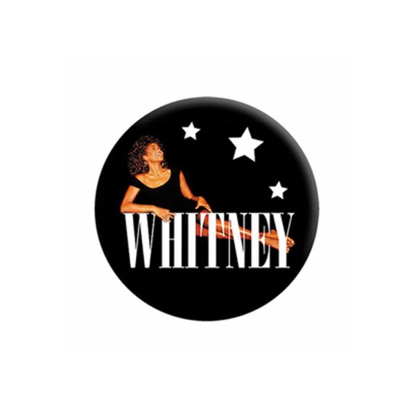 画像1: Whitney Houston 缶バッジ ホイットニー・ヒューストン Stars (1)