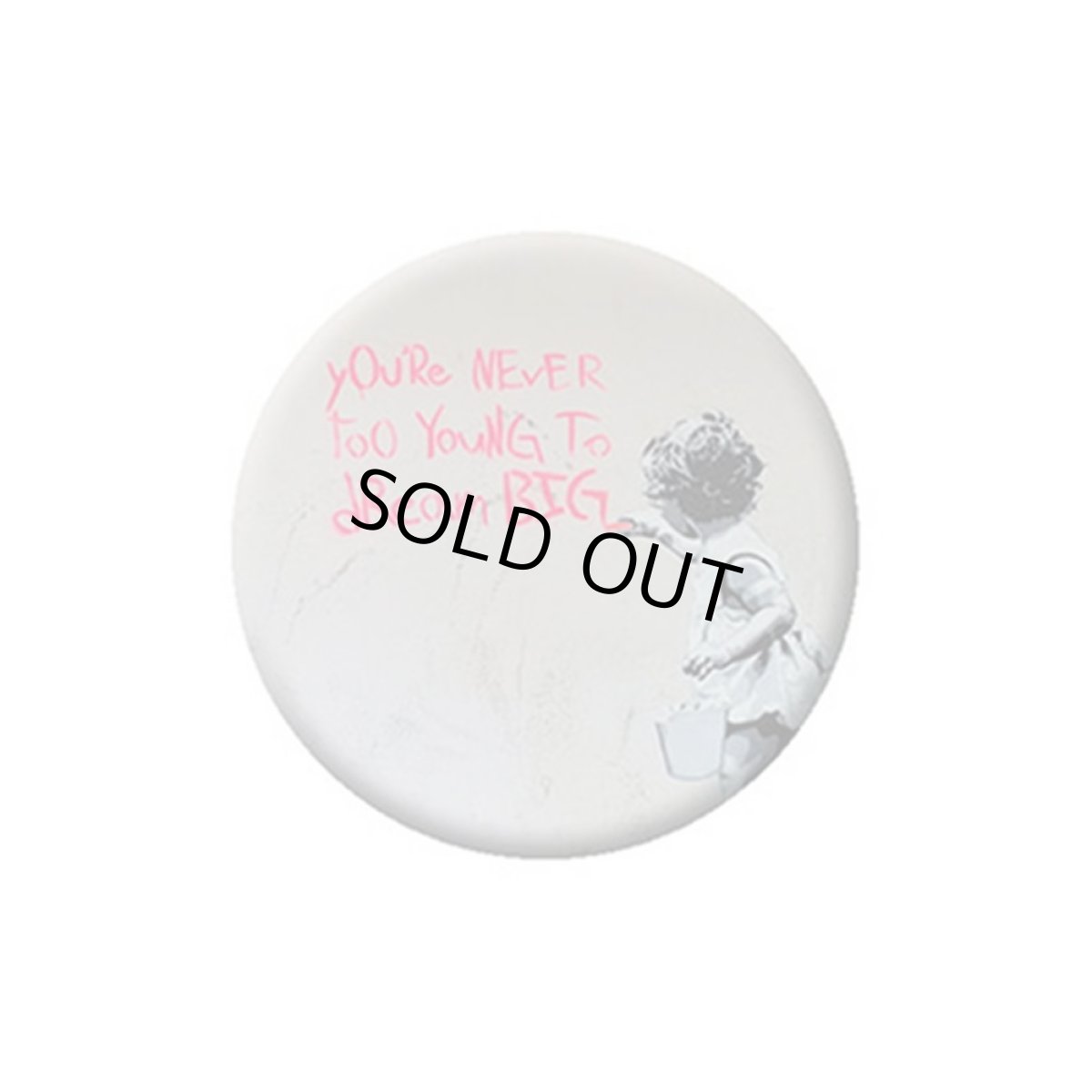 画像1: Banksy 缶バッジ バンクシー Dream Big (1)