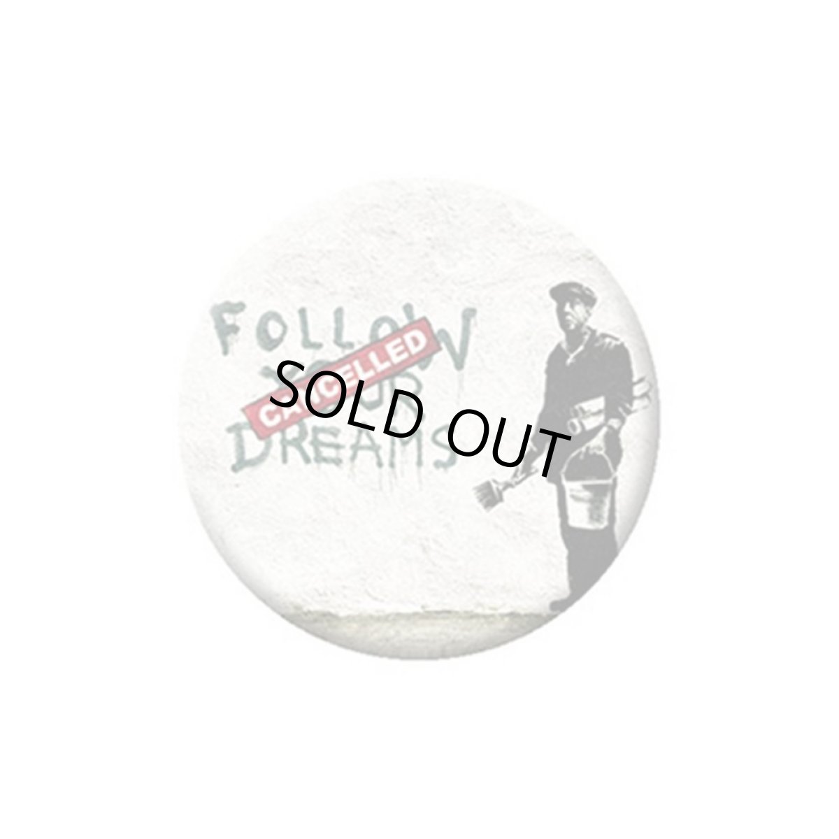 画像1: Banksy 缶バッジ バンクシー Cancelled (1)
