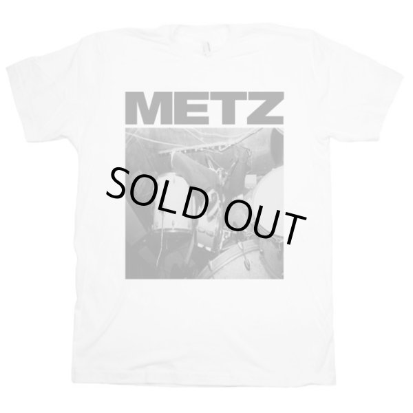 画像1: Metz メッツ Drums White Tシャツ (1)