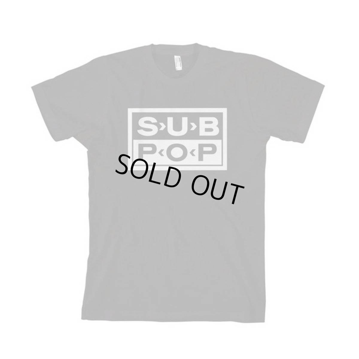 画像1: Sub Pop Records サブポップ Logo on Black Tシャツ (1)