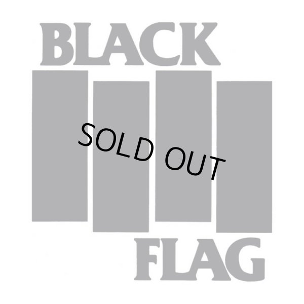 画像1: Black Flag ブラック・フラッグ Bars And Logo WHITE ステッカー (1)