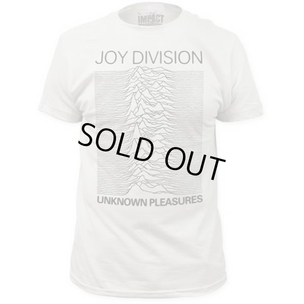 画像1: Joy Division ジョイ・ディヴィジョン Unknown Pleasures WHITE Tシャツ (1)
