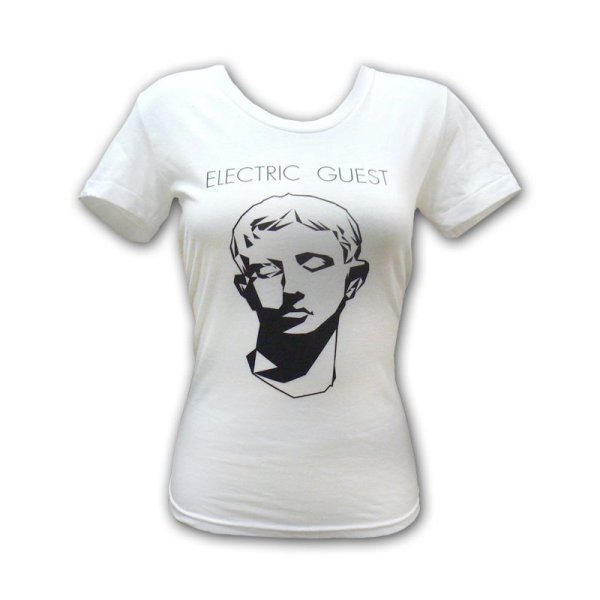 画像1: Electric Guest エレクトリック・ゲスト Face on WHITE Tシャツ [Girl's Mサイズ]＜セール特価商品＞ (1)