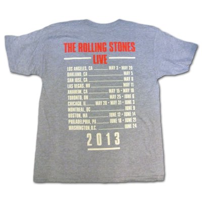 画像1: Rolling Stones Tシャツ ローリング・ストーンズ 50th Anniversary Tour Grey
