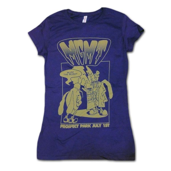 画像1: MGMT レディースTシャツ Buzz on PURPLE Girl's L＜セール特価商品＞ (1)