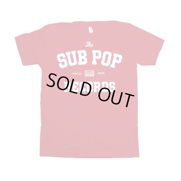 画像1: Sub Pop Records Tシャツ サブ・ポップ・レコーズ Sporty RED (1)