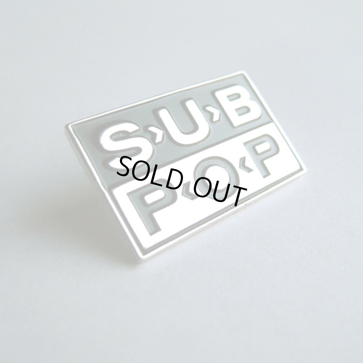 画像1: Sub Pop Records メタルスティックピンバッジ サブ・ポップ・レコーズ Logo (1)