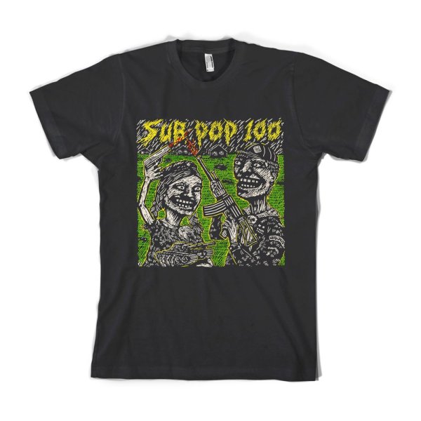 画像1: Sub Pop Records Tシャツ サブ・ポップ・レコーズ SP 100 Compilation (1)