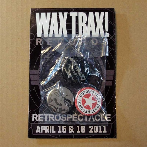 画像1: Wax Trax! Records バッジ ワックス・トラックス! 3個セット (1)