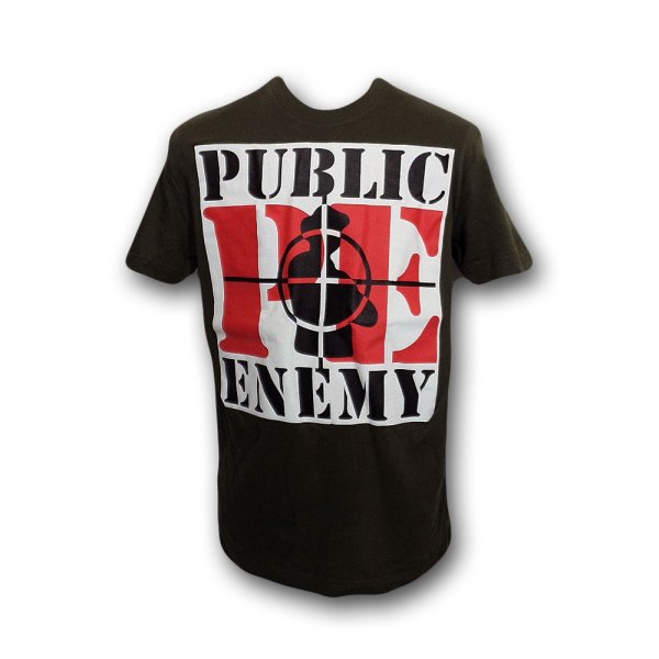 画像1: Public Enemy Tシャツ パブリック・エナミー Target On Army Green (1)