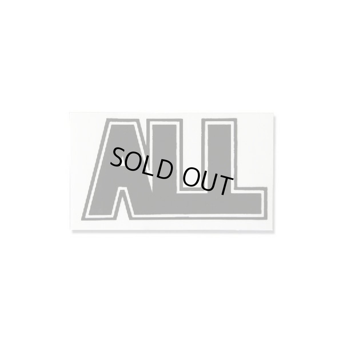 画像1: All ステッカー オール Logo BLACK (1)