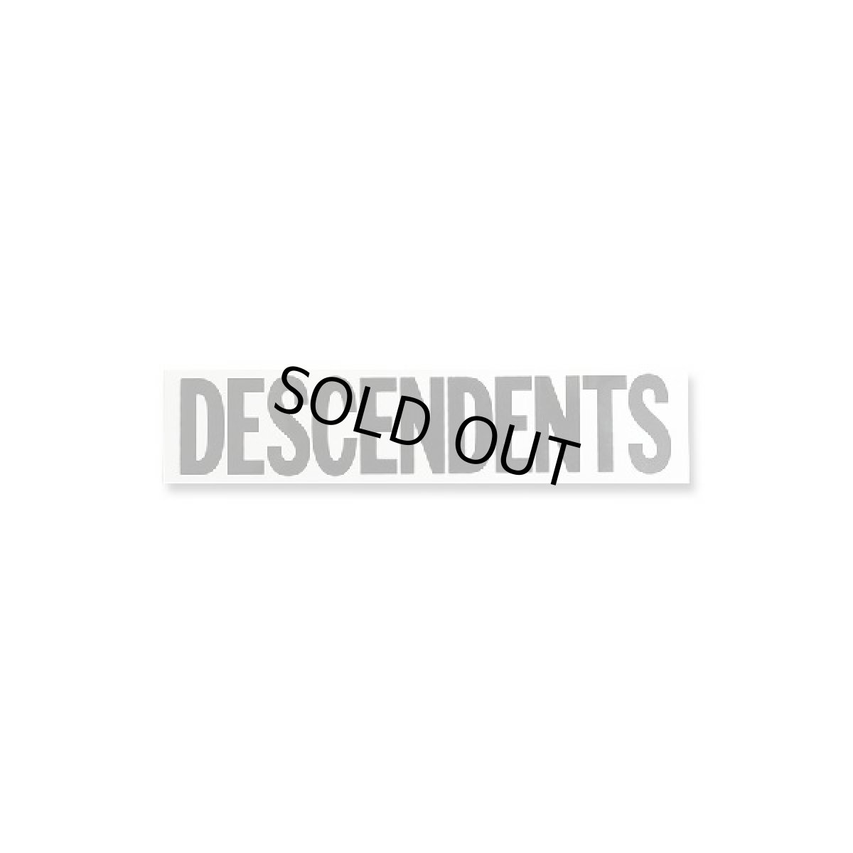 画像1: Descendents ステッカー ディセンデンツ Logo BLACK Small (1)