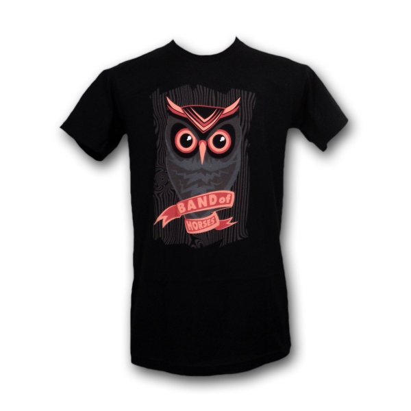 画像1: Band Of Horses バンドTシャツ バンド・オブ・ホーセス Owl＜セール特価商品＞ (1)