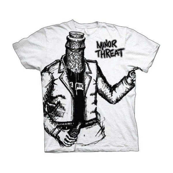 画像1: Minor Threat バンドTシャツ マイナー・スレット Bottleman (1)